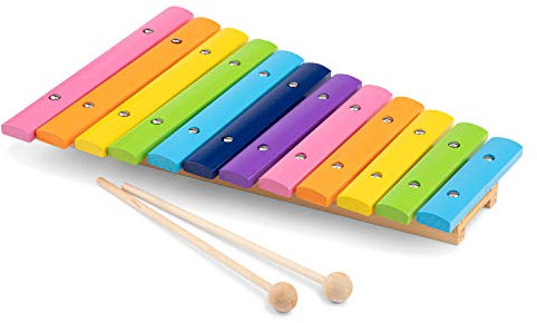 New Classic Toys Instrument de Musique pour débutants Coloré Xylophone à 12 tons