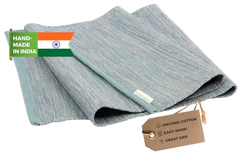 Yogamatte aus Baumwolle handgefertigt in Indien – Yogasana, Water