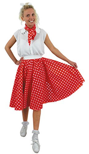 ILOVEFANCYDRESS I Love Fancy Dress ILFD4517PS Damen Kostüm mit langem gepunktetem Rock (Übergröße)