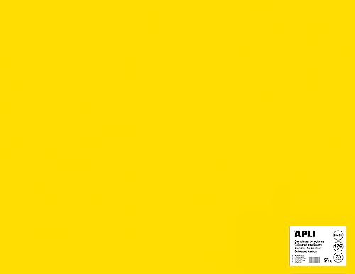 Apli 014263 Karton 500 x 650 mm, Gelb, 25 Bögen