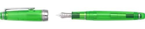 Sailor Professional Gear Transparent Slim Green ST 14K Gold Rhodium Plating Medium Point Fountain Pen - 11-9047-460 by Sailor
