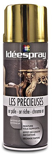 SINTO - Bombe Peinture Idéespray Les Précieuses - Les Dorées Chrome Or Brillant - Aérosol 400 ML