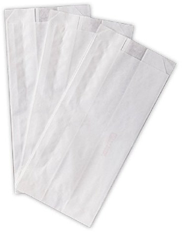 Sacchetti di carta bianchi - Formato cm. 14x28 - Scatola da Kg. 10 contenente 1450 sacchetti circa - Sacchetti in carta kraft bianca per alimenti