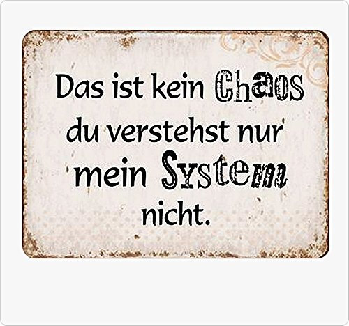 Metall Wandbild 26x35 cm Chaos