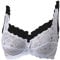 Ladies Underwired Designer Non Padded Bra Lace Bra by Marlon 2Pack Black & White BlkWht-34D