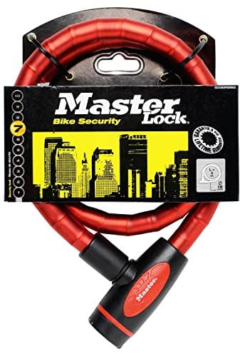 MasterLock Kabelschloss, Stahl mit Vinyl, 1m, O18mm