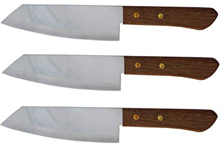 yoaxia ® Marke - 3er Pack - [ 3 x #171 ] Thailand Kochmesser mit Holzgriff 28cm / Küchenmesser/Messer