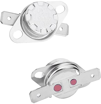 Fielect Termostato KSD301 170°C/338°F normalmente chiuso N.C Snap Disc Limit Control Interruttore termico Microonde Termostato Interruttore Tono Argento
