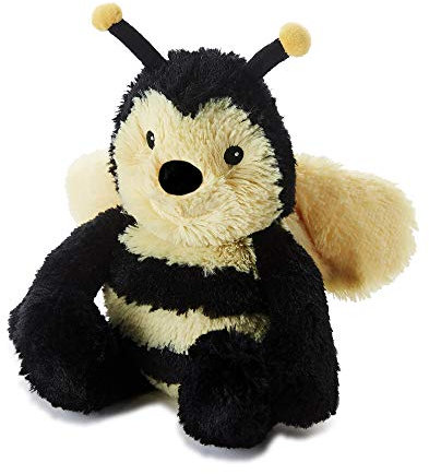 Warmies Plush Bumble Bee Microwavable Weighted Teddy with French Lavender Scent, Hot or Cold for Cool Relaxation and Warm Relief