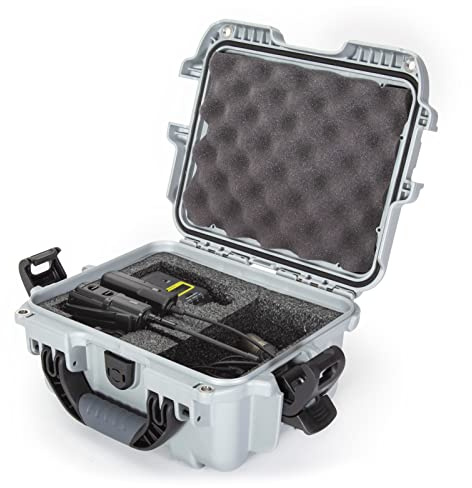 Nanuk 905 wasserdichte Hartschale mit Schaumstoffeinlage für Sennheiser EW/Sony UWP/Senal Mikrofon Set - Silber