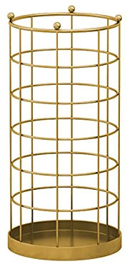 Regenschirmständer Rund,Kreativ Metall Schirmständer-Modern Simplicity -25x50cm- Für Canes Walking Sticks Regenschirm Lagerung Behälter -Haus Dekoration,Gold