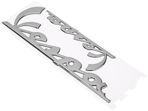 Motorrad Emblem Aufkleber 3-dimensionales Aufkleber für Vespa GTS300 LX125 LX150 IE Sprint Primavera 300 LX LXV Super(Silber)