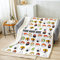 Loussiesd Kinder Sushi Wohndecke Personalisierter Name Decke 100x130cm für Jungen Kinder Schlafzimmer Kawaii Japanischen Stil Dekor Kuscheldecke Niedlichen Karikatur Sushi Flanell Fleecedecke