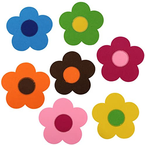 Protector cacerolas sartenes Fieltro Separador - 5 Piezas * 18 cm Salvamanteles Tela no Tejidas, para Cacerolas, Sostenedor Pote Estera Antideslizante, Proteger y Separar Evitar Arañazos Utensilios