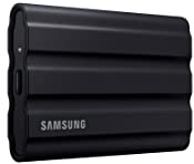 Samsung T7 Shield 1TB, up to 1050MB/s, USB 3.2 Gen2, Rugged, IP65 Rated, for Photographers, Content Creators and Gaming, Portable External Solid State Drive (MU-PE1T0S/AM, 2022), Black