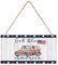 Amerikanische patriotische Holzschilder zum 4. Juli, 12,7 x 25,4 cm, Gott Segen Amerika, Truck, Sonnenblume, Vintage-Stil, Wanddekoration, für Wohnzimmer, Schlafzimmer, Badezimmer, Haustür, Flur,