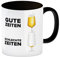 Gute Zeiten - Schlechte Zeiten Bier Kaffeebecher Schwarz