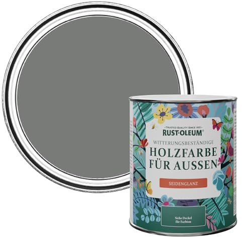 Rust-Oleum Grey Mould-Resistant Garden Paint In Satin Finish - Torch Grey 750ml