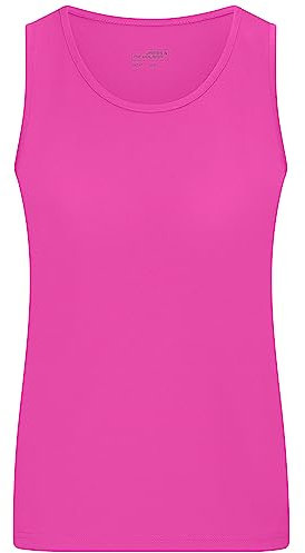 James & Nicholson Damen Funktions-Tanktop - Leicht-tailliertes und funktionelles Top für Sport und Freizeit | Farbe: pink | Grösse: L