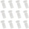 VAKTOK 12PCS End Cap Pipe Crimp Fitting Barb Plug End Cap Pipe Crimp Fitting White