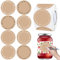 500 Pz Rotonde Kraft Stickers, 4cm Etichette Adesive Personalizzate, Stickers Handmade, per Barattoli,Buste,Regali,Matrimonio Compleanno Ringraziamento Festa DIY