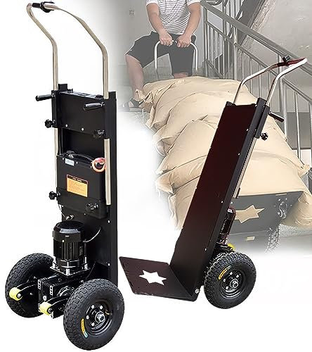 BrightFootBook 1500 W Elektrische Sackkarre Treppensteiger, 400 Kg Tragkraft – MüHelos und Praktisch Treppen und Abstiege BewäLtigen, 48 V/18 Ah Abnehmbarer Akku