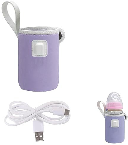 Chauffe Biberon USB, Chauffe Biberon Baby, Chauffe Biberon Portable, Chauffe-Biberon USB, Bébé Chauffe-Biberon Universel, Chauffe Biberon Voiture pour Voiture,Voyage,Domicile,Shopping