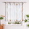 Yujiao Mao 1er Voile Raffrollo mit wellenförmigen Druckdesign Fenster Vorhänge Sand BxH 100x140cm