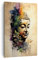 Wandbilder Dekoration Wohnzimmer Buddha Meditation Indien Bilder auf Leinwand 80x120cm Leinwandbild mit Rahmen Schlafzimmer Küche Deko Wand Kunstdruck Art Groß XXL Wanddeko Bild Canvas PA80x120-6188