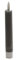 B & S LED Echtwachs Stabkerze kurz 16 cm mit Flackereffekt und Timer grau