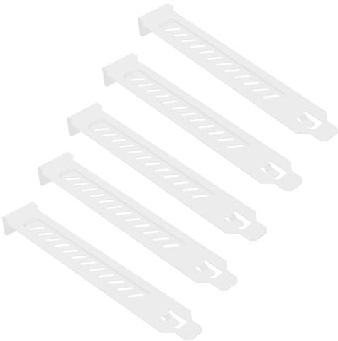 PCI Slot slotblech, 5 Stück PCI Slot Abdeckung, PCI Slot Bezug Staub, Hartstahl Staubfilter Abdeckplatte PCI Slot Abdeckung, Staubfilter Abdeckplatte, Für Computer-Host, Weiß