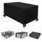 NXMYDBD Abdeckung für Gartenmöbel 140x120x100cm/LxWxH 420D-Oxford-Gewebe, Outdoor-Terrassentisch-Abdeckung für Stuhl und Tisch, Staubdichte Anti-UV-Rattan-Möbel-Abdeckungen für draußen und drinnen