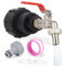 SWAWIS Robinet Cuve 1000L 1/2 S60X6 Raccord Cuve 1000 Litres Extension Intégrée Bouchon Cuve 1000L Robinet Cuve 1000L Plastique Accessoires Cuve 1000L Adaptateur Cuve