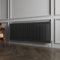 Huibathroom 600x1460mm Black Cast Iron Horizontal Double Column Traditional Central Heating Radiators