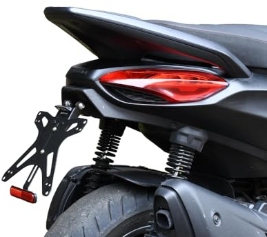 Adjustable Sporty License Plate Holder Compatible with Piaggio Beverly 300/400 2021-2024 | SEPTAR (Number Plate Carrier)