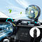 xuenair 12V Autolüfter, Zigarettenanzünder-Ventilator mit 2 USB-Anschlüssen, 180° nach oben und unten, 360° drehbar, drehzahlgeregelter Autolüfter für Wohnmobil, Gabelstapler, Boot (12V-YELLOW)
