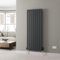 DuraTherm® 1600 x 604mm Anthracite Grey Vertical Designer Radiator Single Column Flat Panel Modern Central Heating Panels Bathroom Radiators