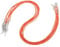sourcing map 10pcs 24 Inch Waxed Necklace Cord, Bulk Necklace String with Clasp 1.5mm Waxed Leather Cord Rope for Jewelry Making DIY Bracelet Pendant,Orange Red
