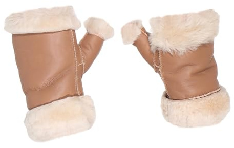 Harrys-Collection Damen Armstulpen aus echtem Lammfell