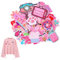 36 Pcs Pink Iron on Patches for Clothing Sew on Patches Iron-On Patches Embroidered Applique Patches, Hat, Pant, Shoe, Bags, DIY Accessories