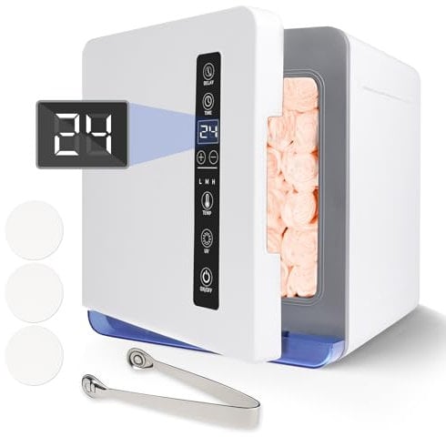 Hot Towel Warmer Cabinet, UV Towel Heater with LED Display, Adjustable Timer, 8L Towel Steamer for Spa Facials Barber Salon Home Use