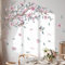 WandSticker4U®- [Pastellfarben] Wandtattoo KIRSCHBLÜTE BAUM XXL (120x100 cm) I Wandsticker Blumen groß Vögel auf Baum Ast Blumen Aufkleber Frühling I Wanddeko Wohnzimmer Schlafzimmer Küche Bad Flur