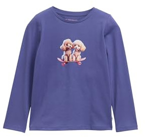 Tom Tailor Mädchen 1047428 Kinder Langarmshirt mit Print