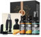 Acoustic Guitar Cleaning Kit: Orange Polish Oil,Fingerboard Lemon Oil,String Cleaner,Guitar String Winder,String Brush,Cleaning Cloth&String Cleaner Cloth for Guitar Cleaning and Maintenance
