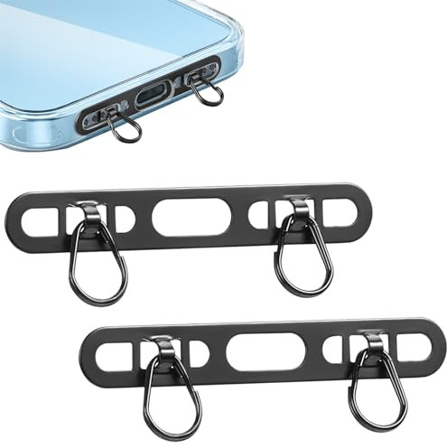 IME Phone Tether Tab 2PCS Phone Lanyard Patch Non Adhesive Thinner Phone Patches Pad Cellphone Strap Attachment Part for Hanging Wrist Neck Lanyard