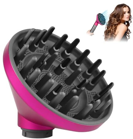 Diffuser for Dyson Airwrap Styler, Household Upgraded Diffuser Nozzle for Hair Styling, For HS01, HS05 Hair Blower Attachment (Rose Red)