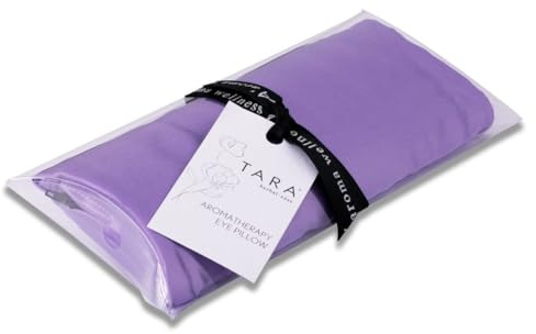 TARA Spa Therapy Aroma Wellness Aromatherapy Silk Eye Pillow, Relaxation Sooth Eye Strain, Balance, Lavender