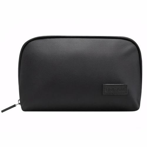 UICCVOKK Travel Tech Pouch,Cable Organiser Bag,Electronics Travel Organiser,Waterproof Accessory Bag, Tech Pouch Storage Case for Cables, Power Bank,USB Drive, Charger Hard Disk (Black)