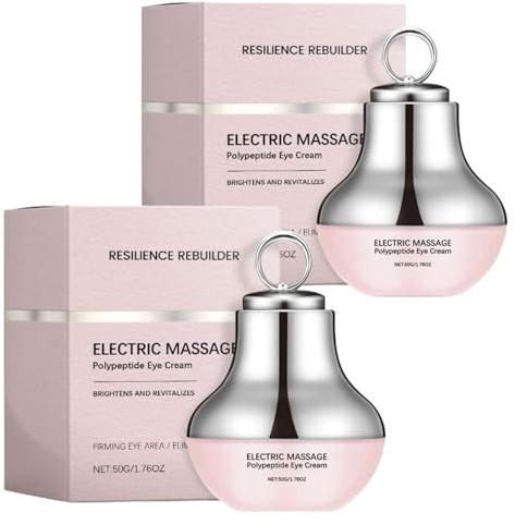 Electric Massage Eye Cream for Dark Circle, Firm and Smooth of Fine Lines, Electric Moisturizing Eye Cream, Tired Eye Refreshment with Gentle Vibration for Anti-Wrinkle, Firming (2)