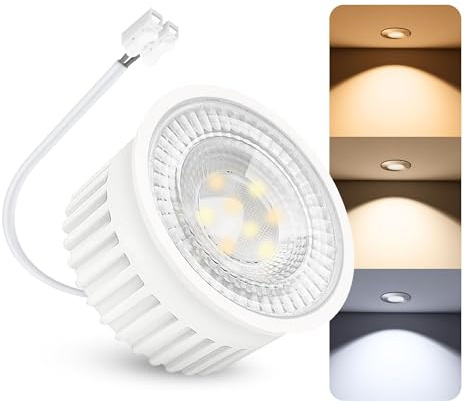 SSC-LUXon LumiFLEX GU10 Lampe 10er Set LED 6W dimmbar 3 Lichtfarben | Zehn dimmbare GU10 Lampen mit 3 Lichtfarben - warm / neutral / kalt per Schalter, ersetzen Halogen bis 60W, flimmerfrei